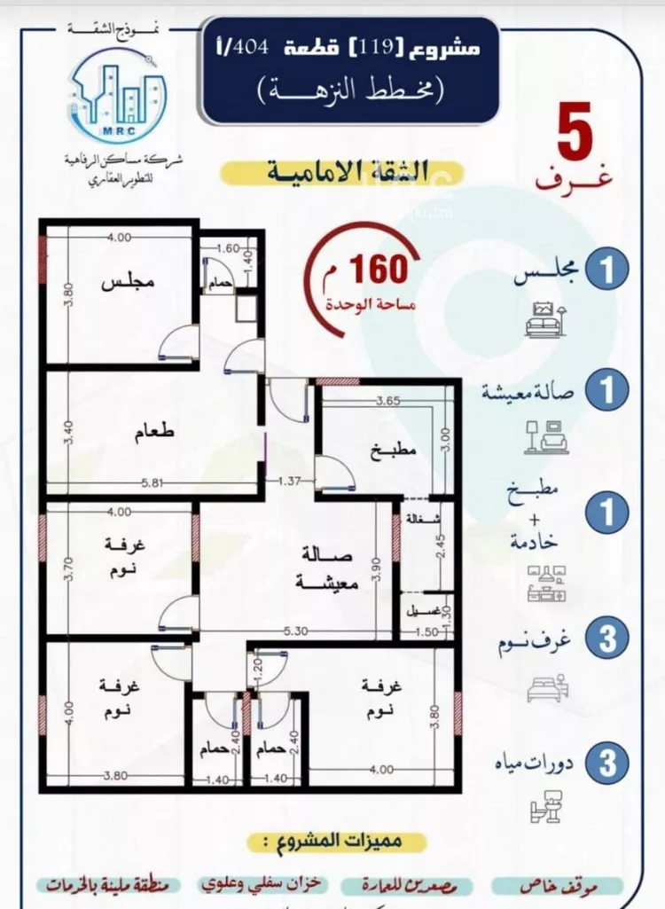 شقة للبيع في شارع عريعره, حي النزهة, مدينة جدة, منطقة مكة المكرمة صورة 2