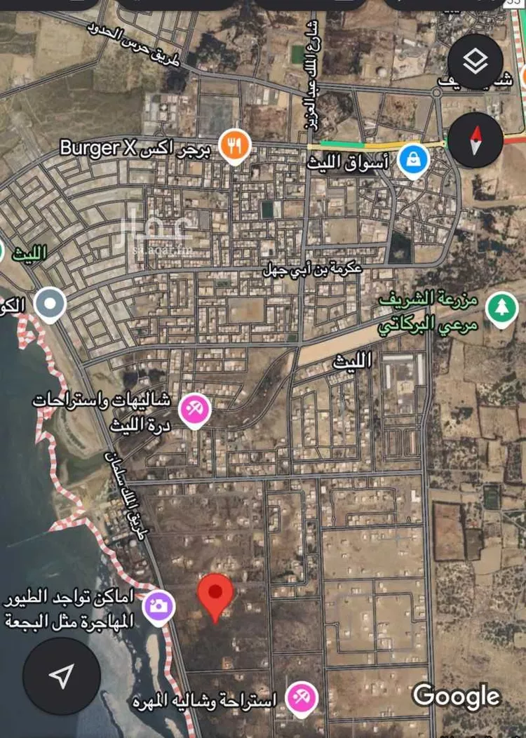 أرض للبيع في شارع غير معروف, حي (حي رقم (5, مدينة الليث, منطقة مكة المكرمة