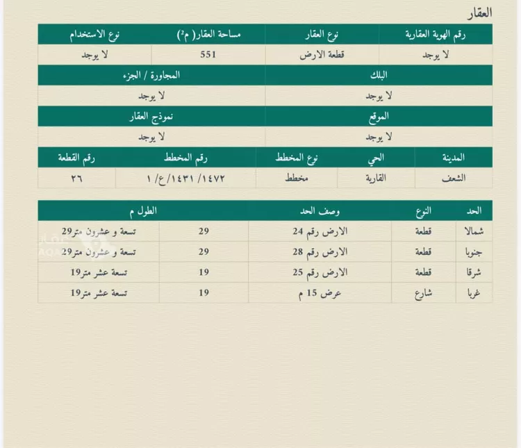 Land for Sale in Ahad Rufaidah Az Zuhur صورة 2