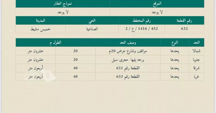 Land for Sale in Khamis Mushait Al Wahah