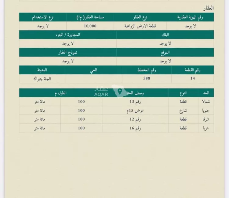 Land for Sale in Al Muzahimiyah Al GhatGhat