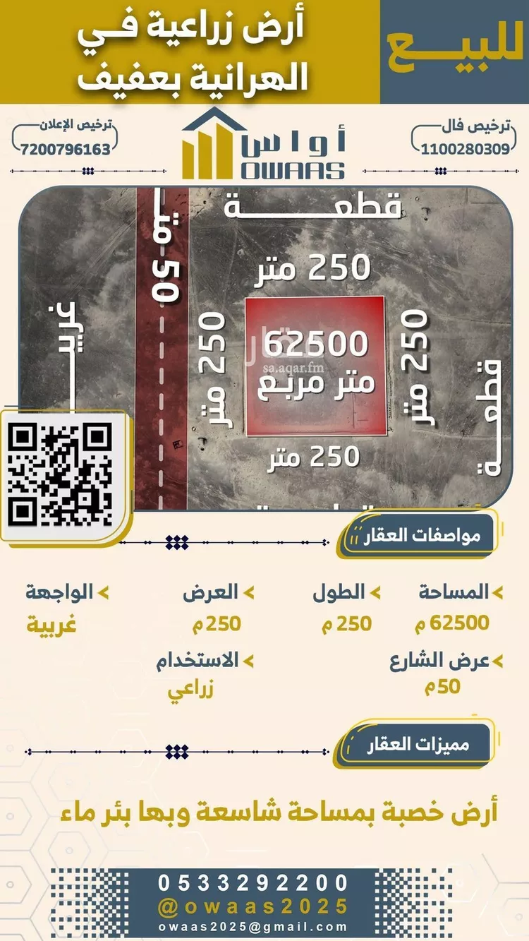 أرض للبيع في حي الهرانيه, مدينة الهرانيه, منطقة الرياض صورة 3