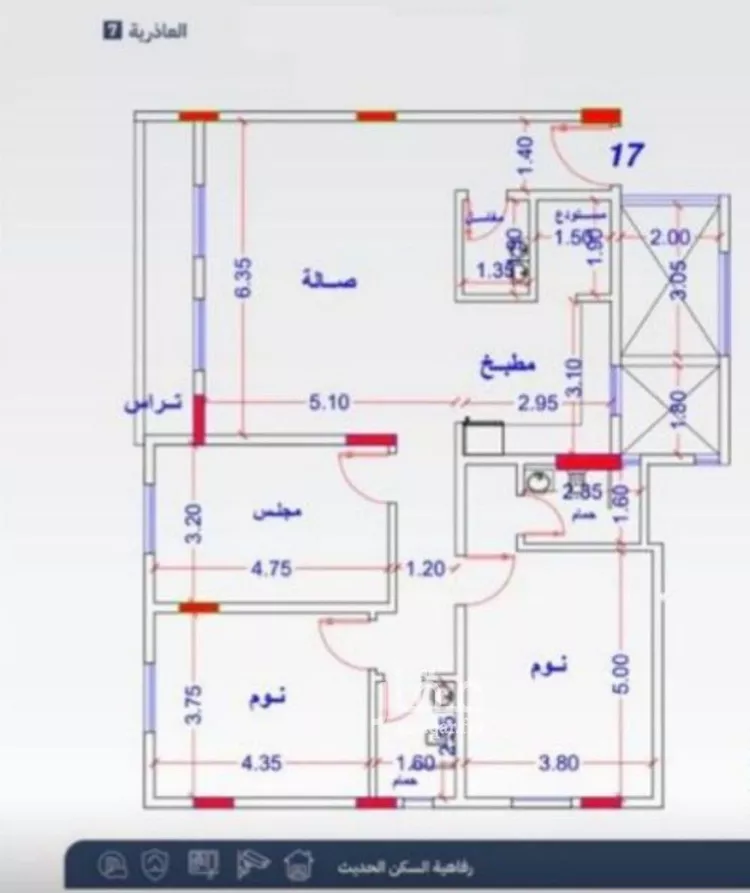 شقة للإيجار في شارع وادي البطحاء, حي العقيق, مدينة الرياض, منطقة الرياض صورة 3