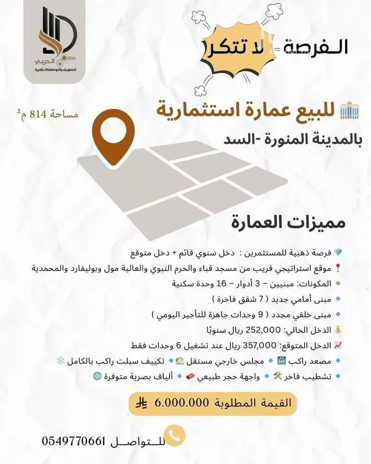 عمارة للبيع في شارع عمر ابن الوليد, حي السد, مدينة المدينه المنوره, منطقة المدينة المنورة