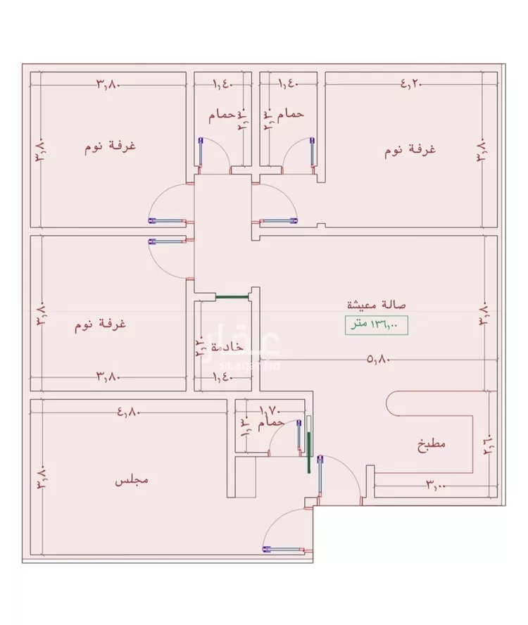 شقة للبيع في شارع السامر, حي الواحة, مدينة جدة, منطقة مكة المكرمة