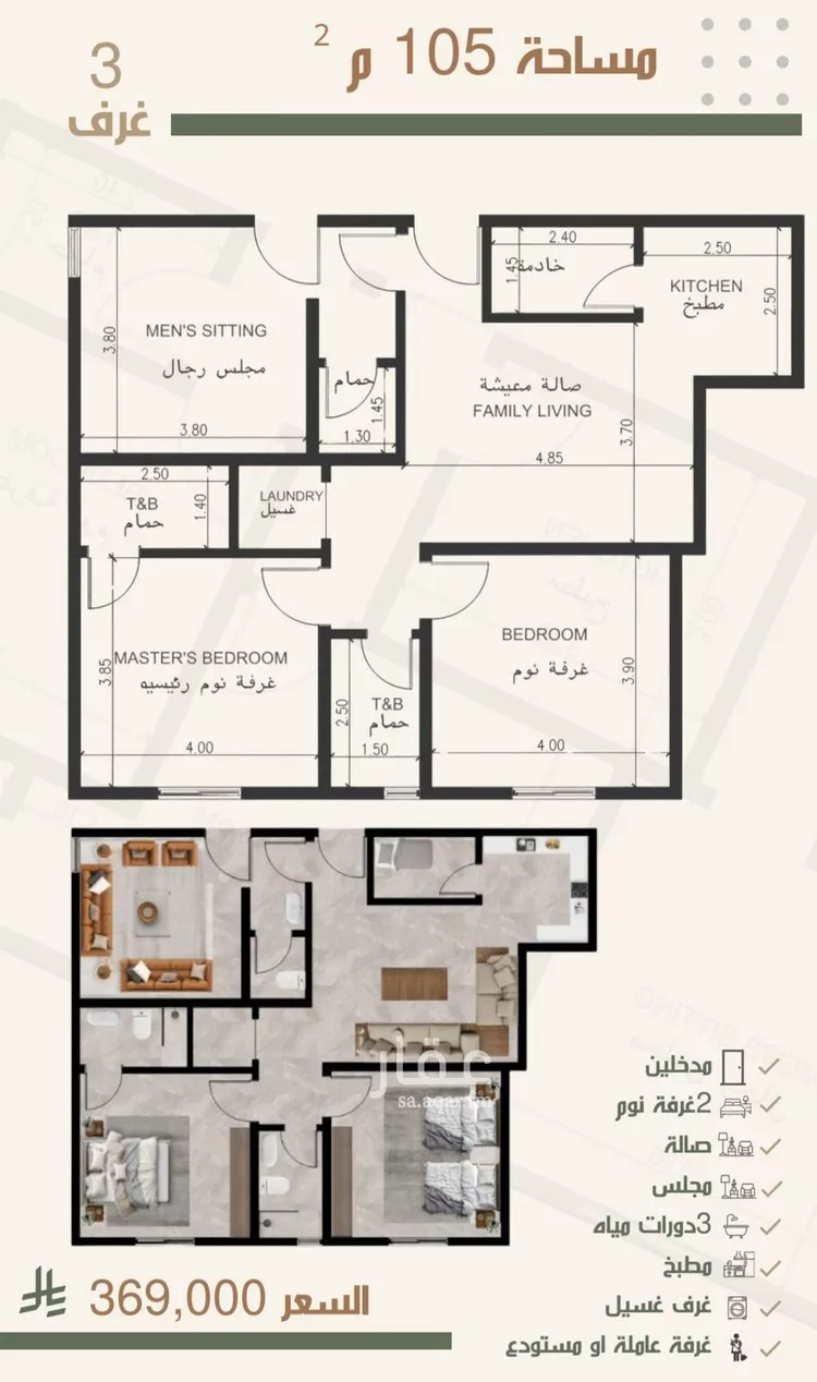 شقة للبيع في شارع ثلوث بني شهر, حي النزهة, مدينة جدة, منطقة مكة المكرمة