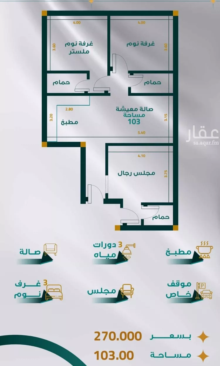 شقة للبيع في شارع الجرشي, حي مريخ, مدينة جدة, منطقة مكة المكرمة 1 صورة