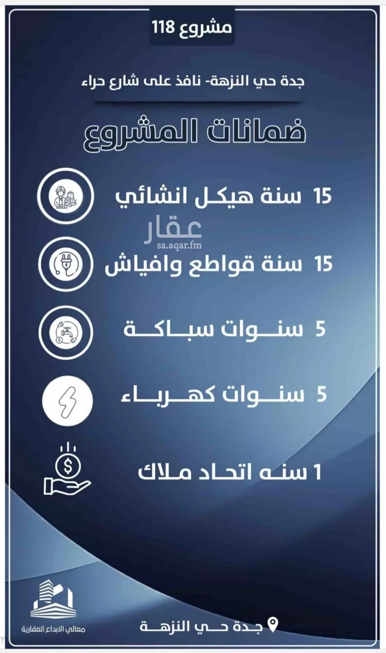 شقة للبيع في شارع احمد الرقيمي, حي النزهة, مدينة جدة, منطقة مكة المكرمة صورة 2