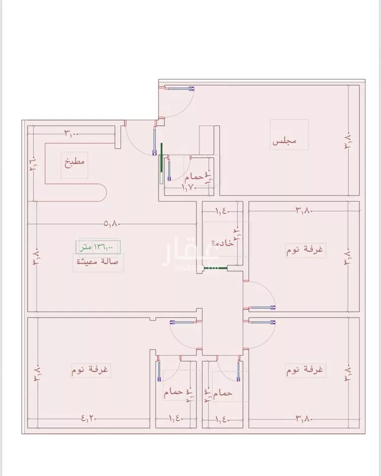 شقة للبيع في شارع السامر, حي الواحة, مدينة جدة, منطقة مكة المكرمة