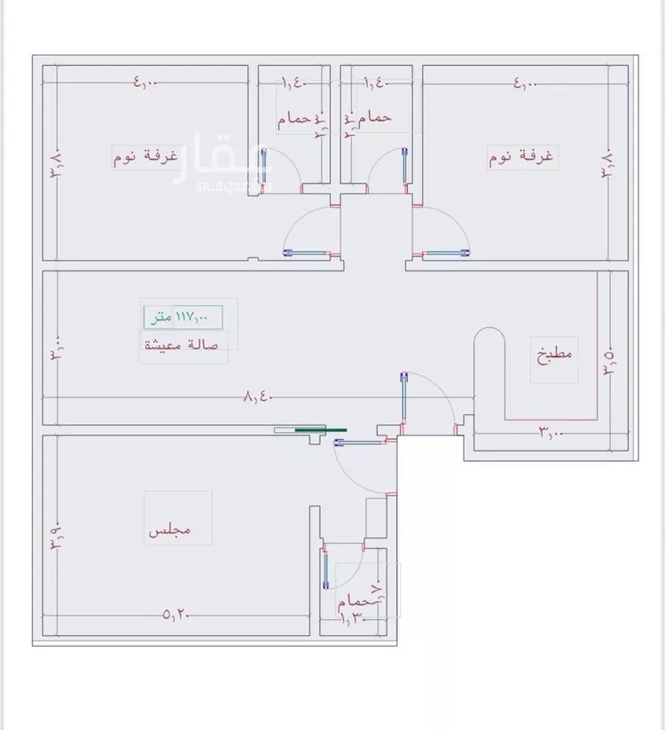 شقة للبيع في شارع السامر, حي الواحة, مدينة جدة, منطقة مكة المكرمة