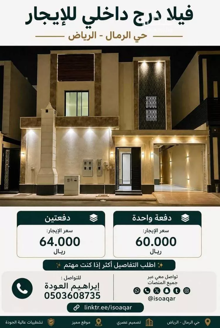 Villa for Rent in Riyadh Ar Rimal
