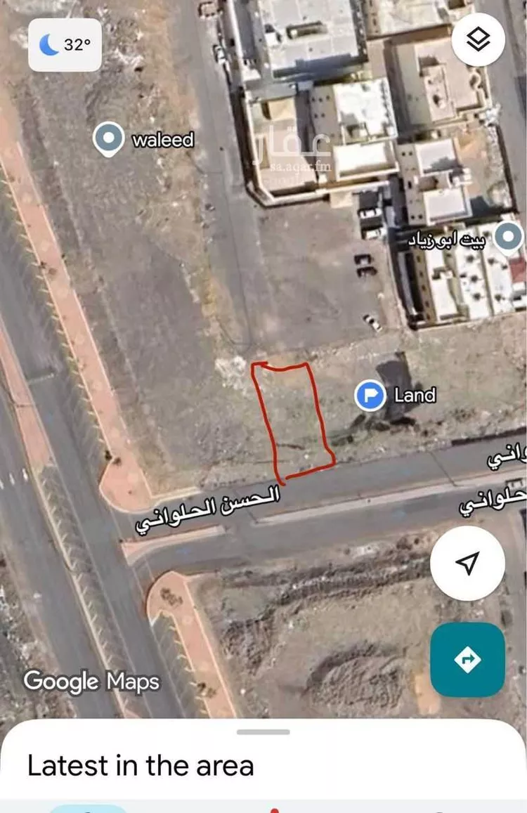 أرض للبيع في شارع ابواحمد الفراء, حي الرانوناء, مدينة المدينه المنوره, منطقة المدينة المنورة صورة 2