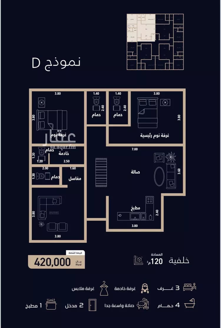 شقة للبيع في شارع الميزانيه, حي العزيزية, مدينة جدة, منطقة مكة المكرمة صورة 3