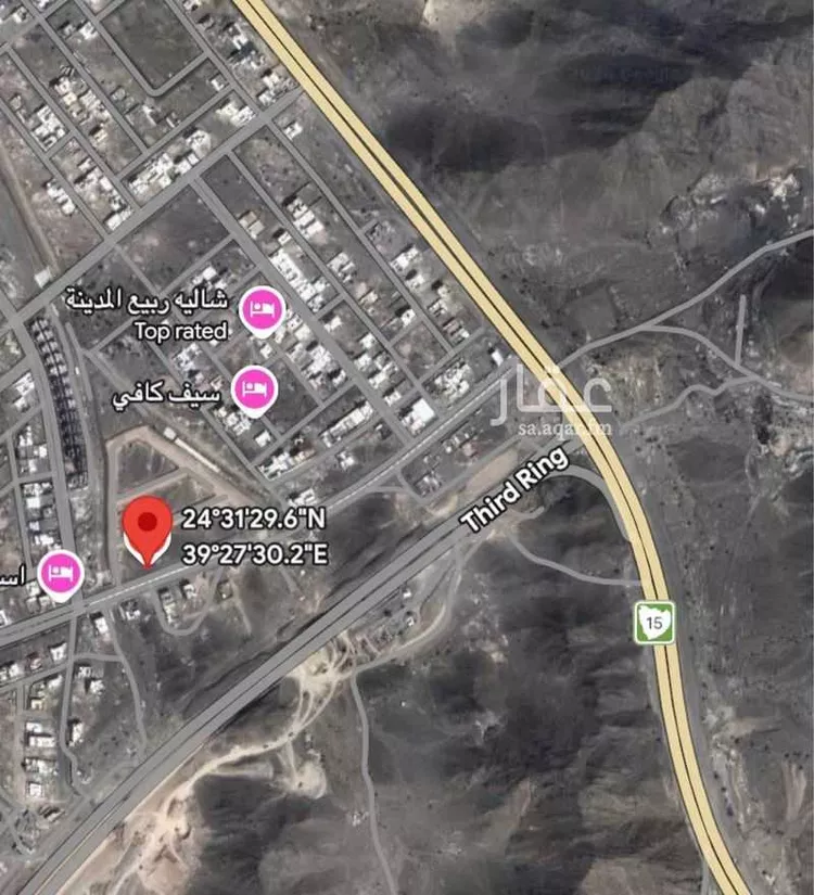 أرض للإيجار في شارع عبدالله ابن رزق الخزومي, حي البلقاء, مدينة المدينة المنورة, منطقة المدينة المنورة 1 صورة