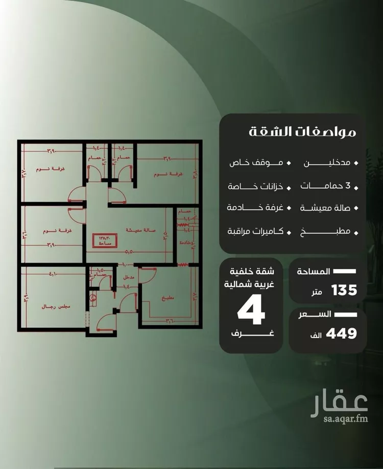 شقة للبيع في حي النزهة, مدينة جدة, منطقة مكة المكرمة