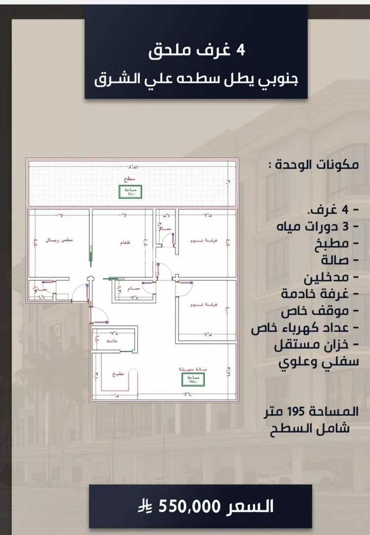 شقة للبيع في شارع الامير عبدالمجيد, حي الصواري, مدينة جدة, منطقة مكة المكرمة صورة 3