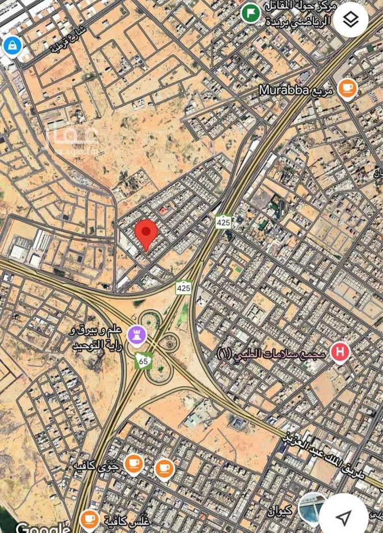 أرض للبيع في شارع المعرفة, حي الجزيرة, مدينة بريده, منطقة القصيم