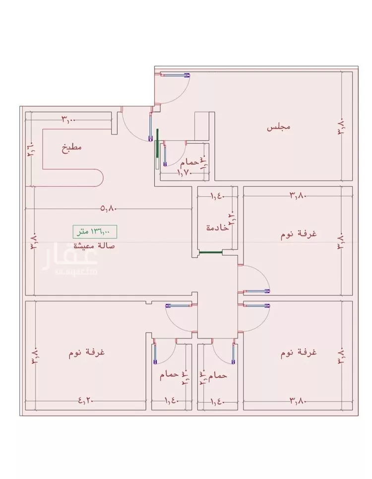 شقة للبيع في شارع السامر, حي الواحة, مدينة جدة, منطقة مكة المكرمة صورة 3