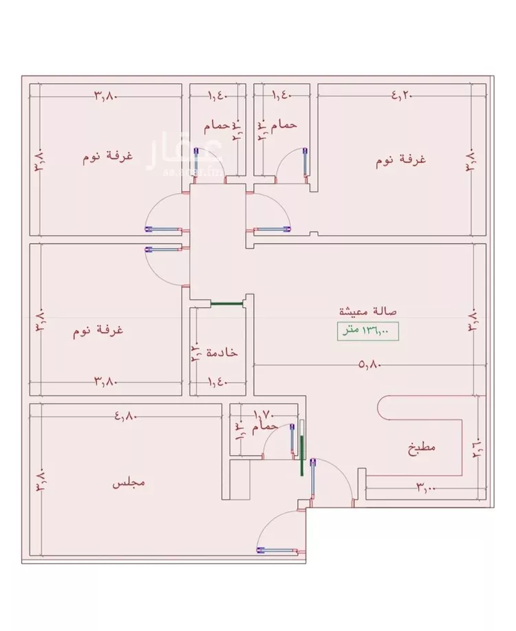 شقة للبيع في شارع السامر, حي الواحة, مدينة جدة, منطقة مكة المكرمة