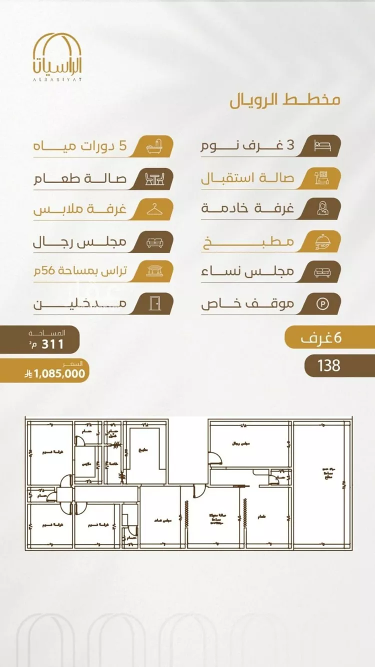 شقة للبيع في شارع سهل بن حنيف, حي الورود, مدينة جدة, منطقة مكة المكرمة 6