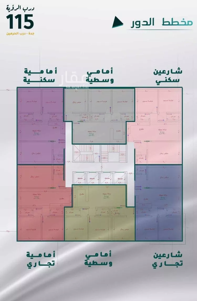 شقة للبيع في شارع ابو ذر الغفاري, حي الفيحاء, مدينة جدة, منطقة مكة المكرمة صورة 3