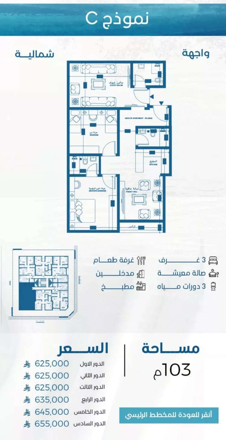 شقة للبيع في شارع الملك الصالح ايوب ابن الكامل, حي الرويس, مدينة جدة, منطقة مكة المكرمة 16