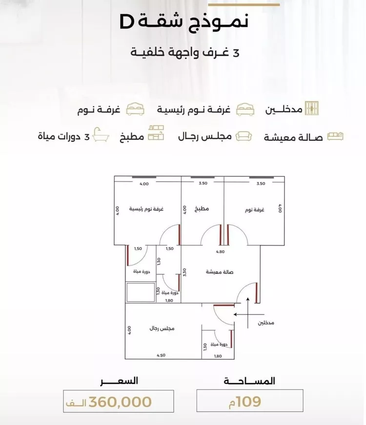 شقة للبيع في شارع الناصر بن الأحمر, حي الصفاء, مدينة جدة, منطقة مكة المكرمة صورة 2