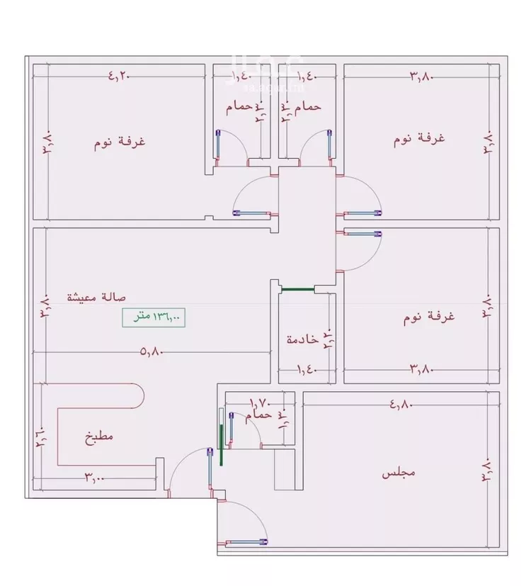 شقة للبيع في شارع السامر, حي الواحة, مدينة جدة, منطقة مكة المكرمة