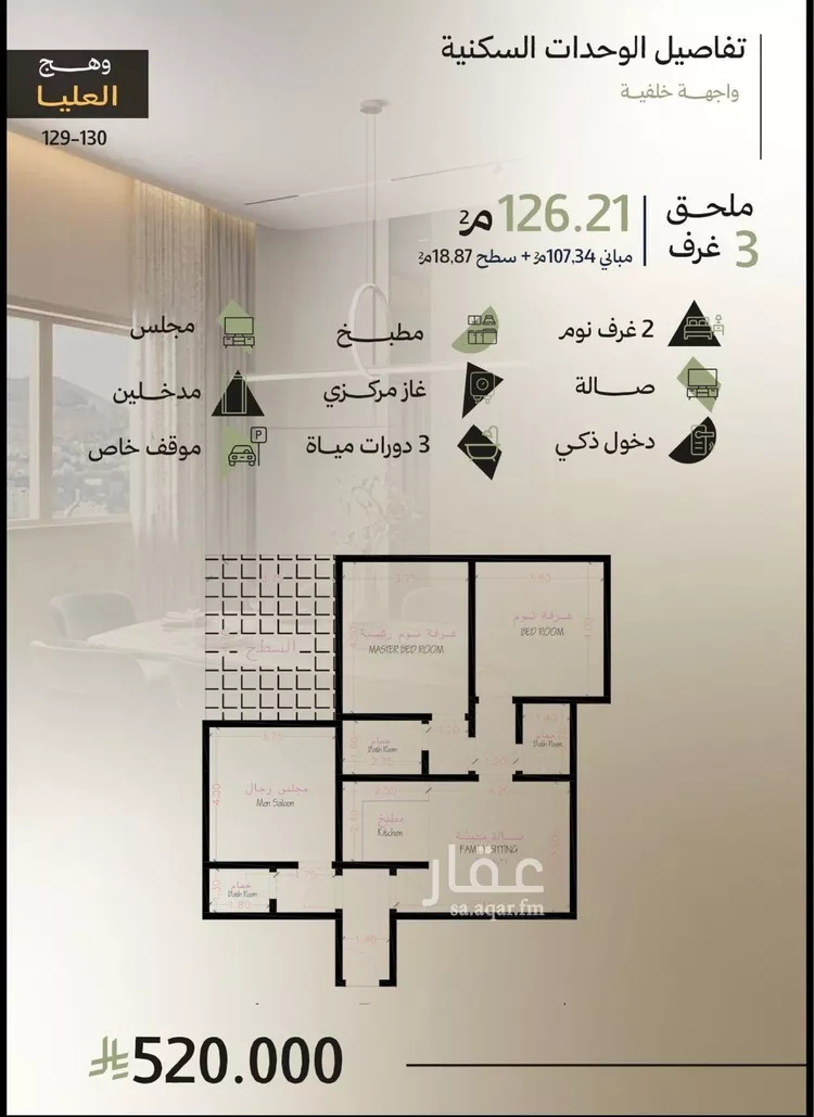 شقة للبيع في شارع عمير الخزاعي, حي أبحر الجنوبية, مدينة جدة, منطقة مكة المكرمة 6