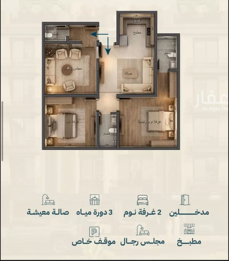 شقة للبيع في شارع عبد الرحمن سراج, حي الياقوت, مدينة جدة, منطقة مكة المكرمة 11