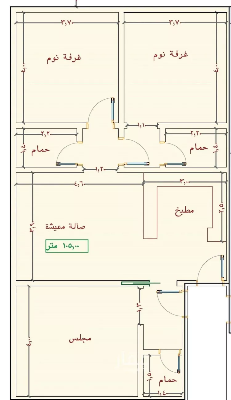 شقة للبيع في شارع برهان الدين الداراني, حي الياقوت, مدينة جدة, منطقة مكة المكرمة 1 صورة