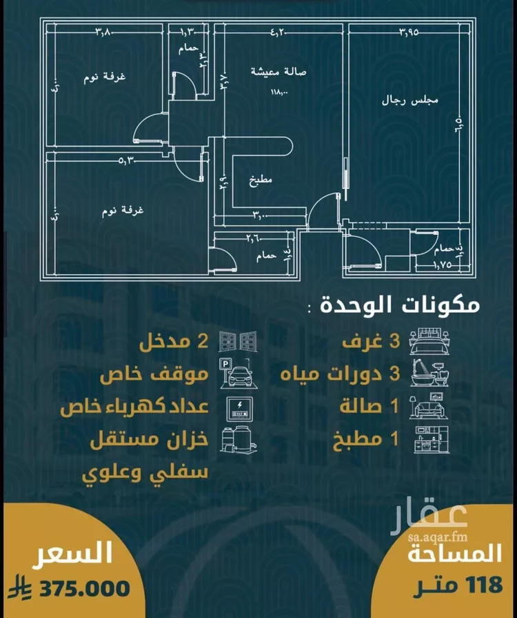شقة للبيع في شارع الامير عبدالمجيد, حي الصواري, مدينة جدة, منطقة مكة المكرمة صورة 2