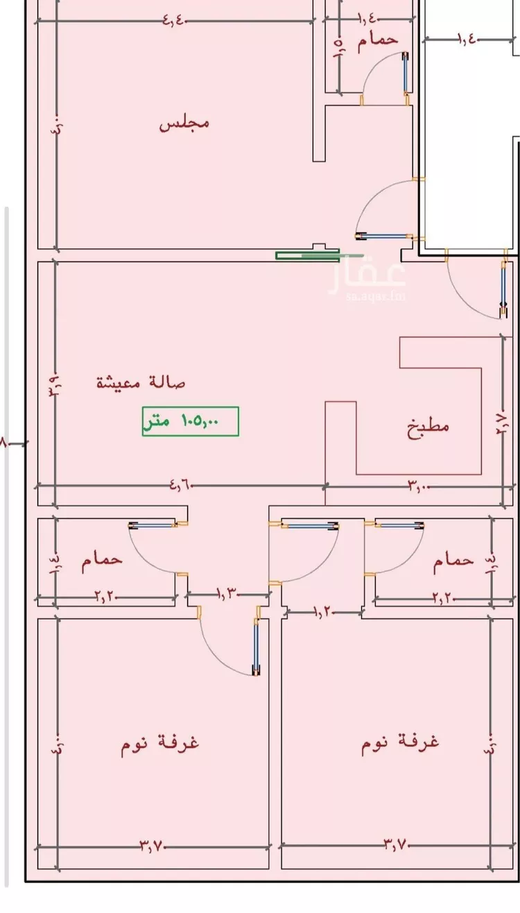 شقة للبيع في شارع برهان الدين الداراني, حي الياقوت, مدينة جدة, منطقة مكة المكرمة 6