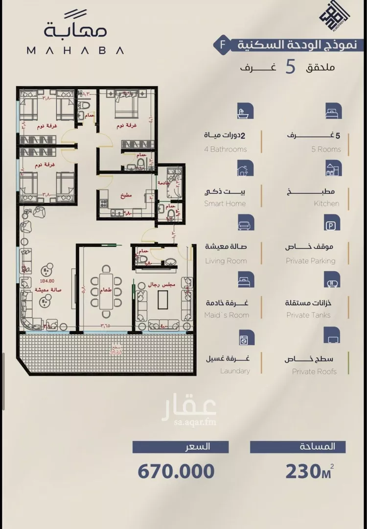 شقة للبيع في شارع عبد الرحمن سراج, حي الياقوت, مدينة جدة, منطقة مكة المكرمة صورة 2