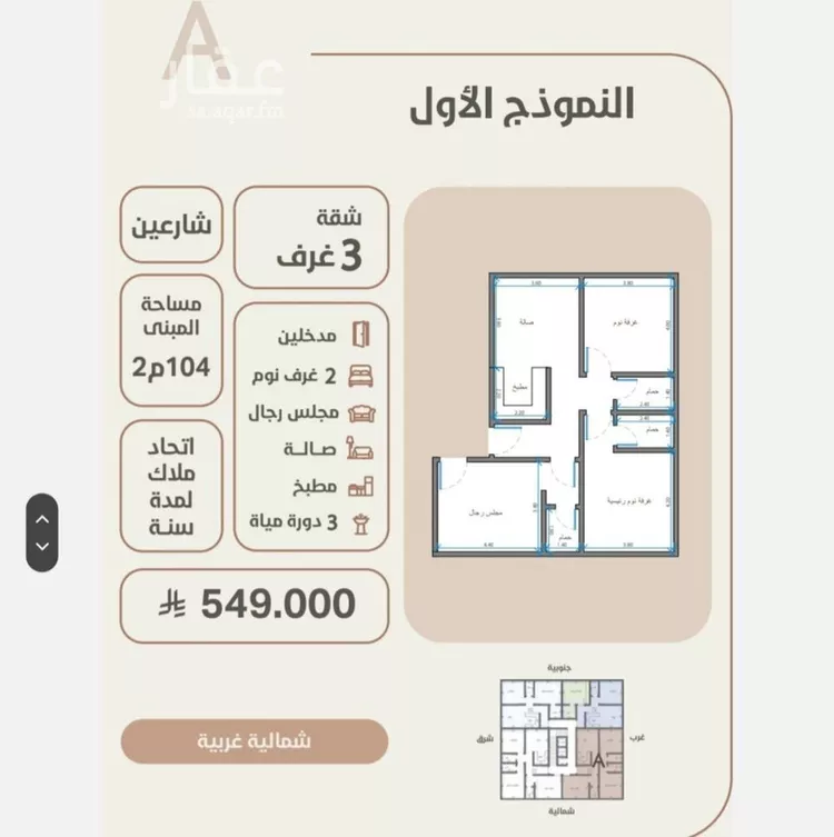 شقة للبيع في شارع احمد محمد السباعي, حي الروضة, مدينة جدة, منطقة مكة المكرمة
