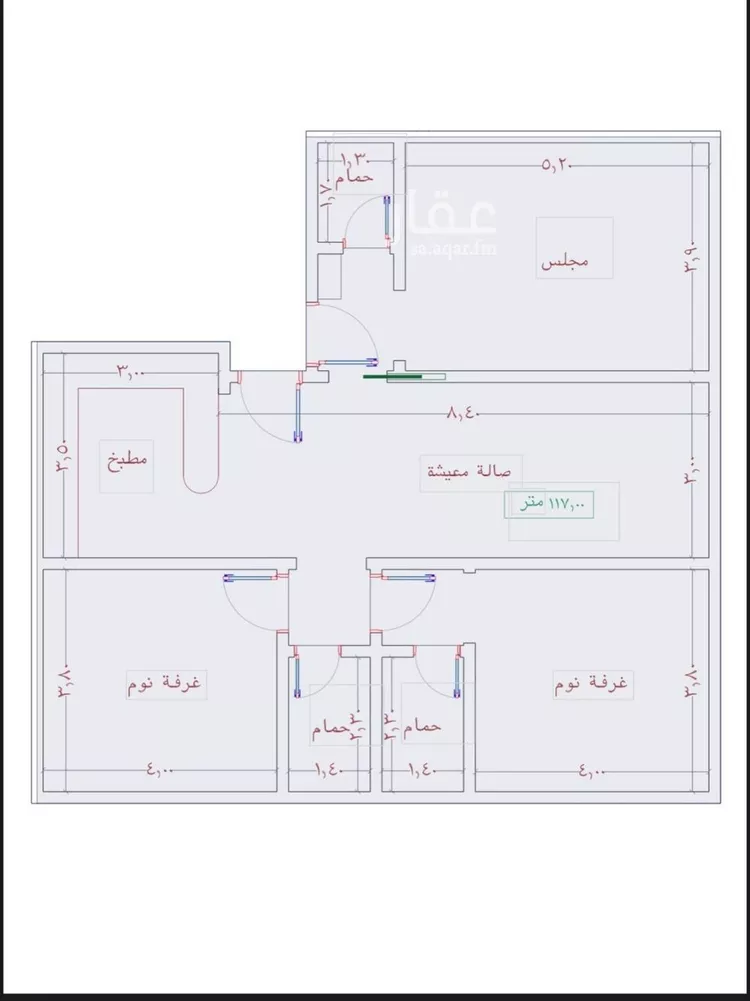 شقة للبيع في شارع السامر, حي الواحة, مدينة جدة, منطقة مكة المكرمة