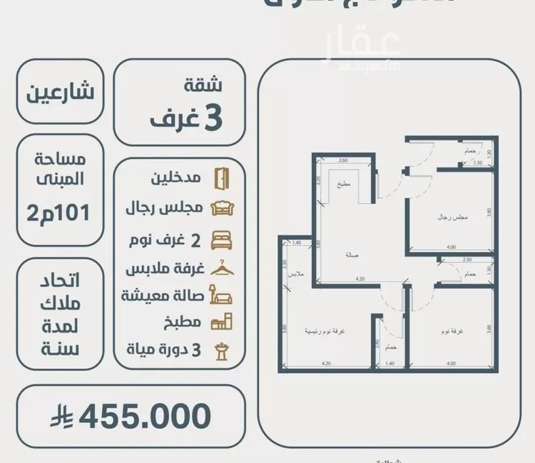 شقة للبيع في شارع ابو سعيد المغبري, حي النعيم, مدينة جدة, منطقة مكة المكرمة صورة 2