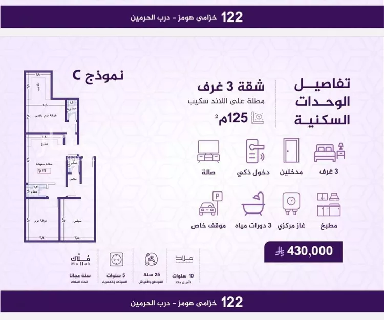 شقة للبيع في شارع احمد بن عيسى الرومي, حي الفيحاء, مدينة جدة, منطقة مكة المكرمة صورة 2