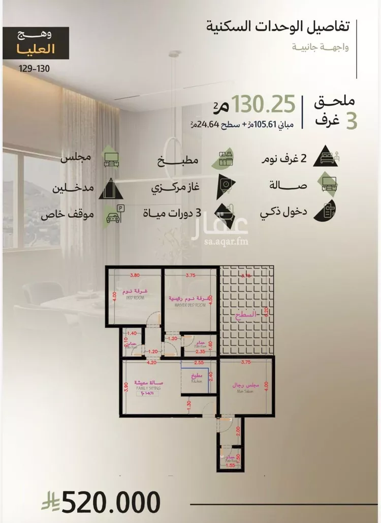 شقة للبيع في شارع طريق الملك عبدالعزيز, حي أبحر الجنوبية, مدينة جدة, منطقة مكة المكرمة