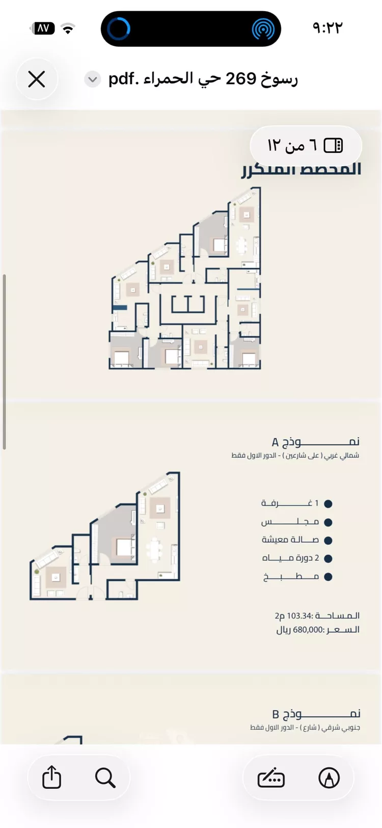 شقة للبيع في شارع ابراهيم العلاف, حي الحمراء, مدينة جدة, منطقة مكة المكرمة