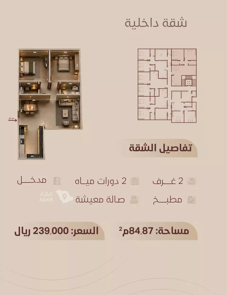 شقة للبيع في شارع ابي بكر الواسطي, حي الريان, مدينة جدة, منطقة مكة المكرمة صورة 4