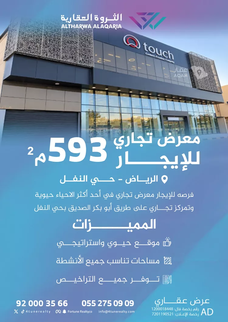 محل للإيجار في شارع ابي بكر الصديق الفرعي, حي النفل, مدينة الرياض, منطقة الرياض