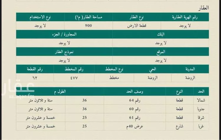 أرض للإيجار في حي الروضة, مدينة الغزالة - الروضه, منطقة حائل