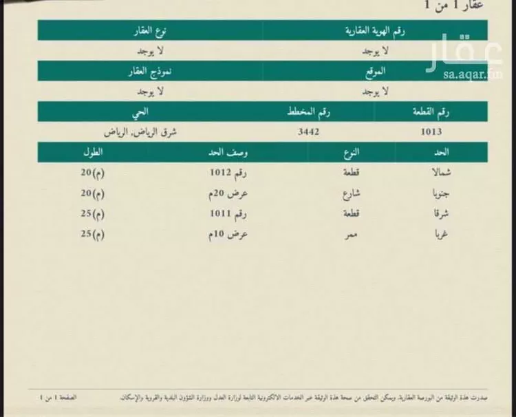 أرض للبيع في شارع 1111, حي الشعلة, مدينة الرياض, منطقة الرياض صورة 2