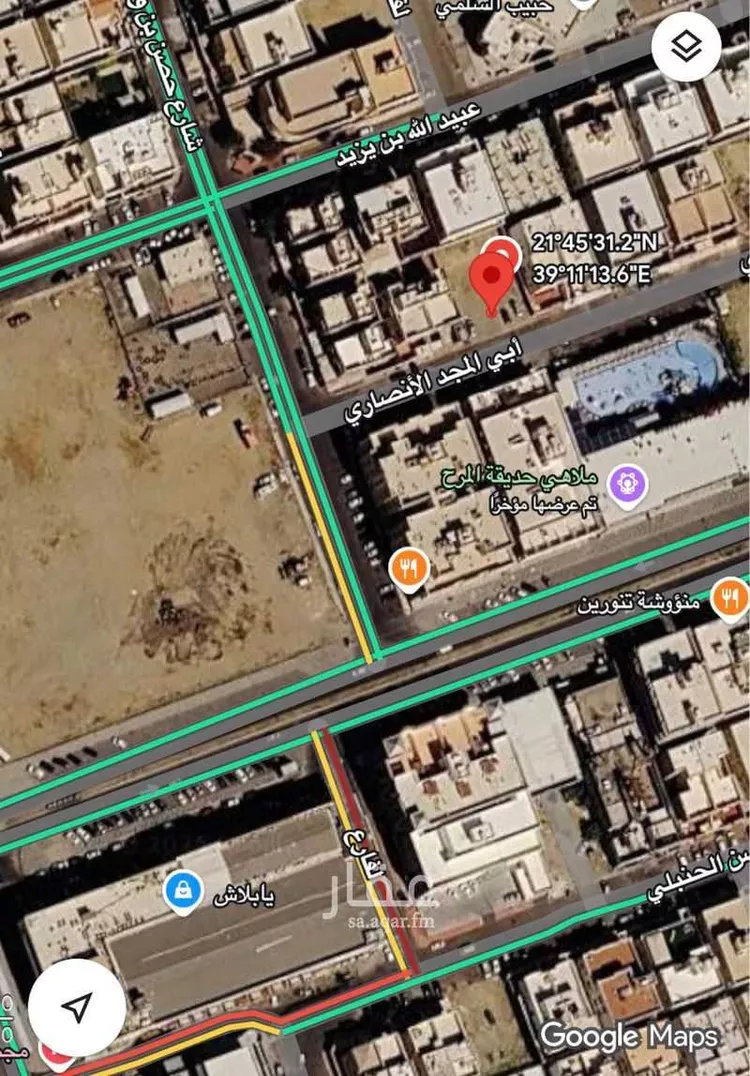 أرض للبيع في شارع أبي المجد الأنصاري, حي الحمدانية, مدينة جدة, منطقة مكة المكرمة صورة 2