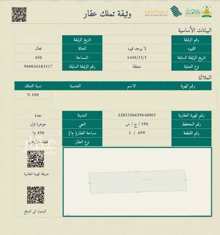 أرض للبيع في حي جوهرة ثول, مدينة ثول, منطقة مكة المكرمة صورة 2