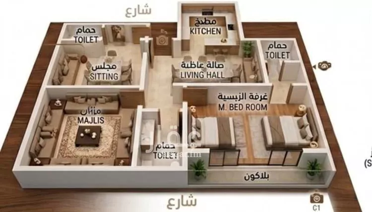 شقة للبيع في شارع أبي الغنائم الحسيني, حي الربوة, مدينة جدة, منطقة مكة المكرمة صورة 4