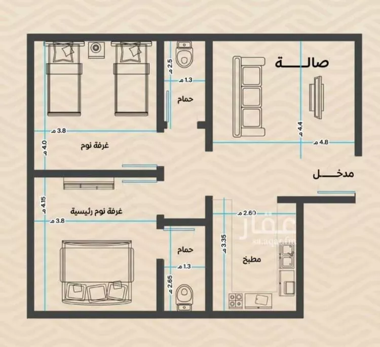 شقة للبيع في شارع الأنهار, حي مشرفة, مدينة جدة, منطقة مكة المكرمة صورة 2