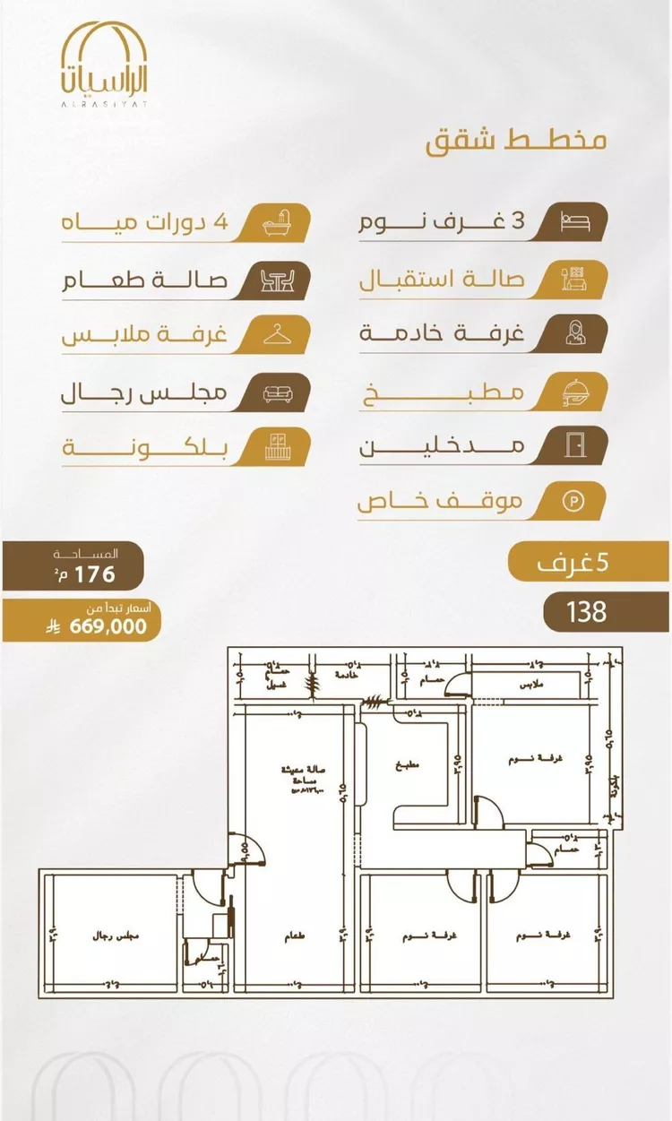 شقة للبيع في شارع سهل بن حنيف, حي الورود, مدينة جدة, منطقة مكة المكرمة