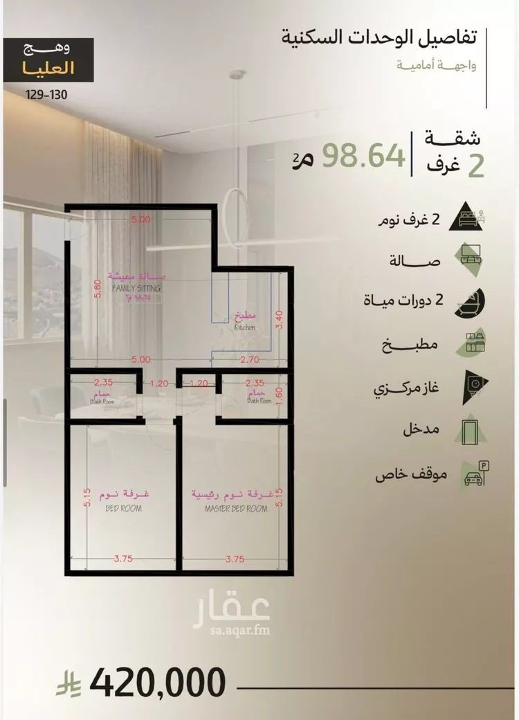 شقة للبيع في شارع طريق الكورنيش, حي أبحر الجنوبية, مدينة جدة, منطقة مكة المكرمة